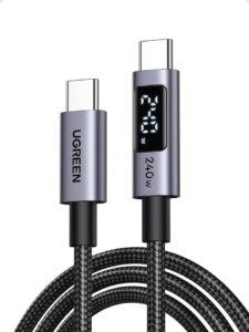 Ugreen 240w USB C To USB C Cable With Built In Digital Screen 2m