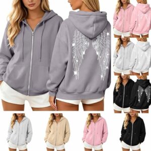 Women S Zip Up Hoodie UK Oversized