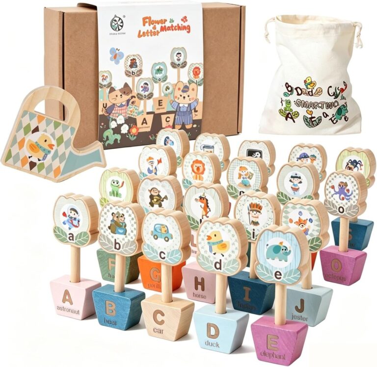 Wooden A Z Alphabet And Word Learning Toys
