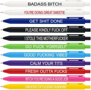 11 PCs Rude Pens Funny Pens Set For Adults Funny Pens For Work Premium Novelty P