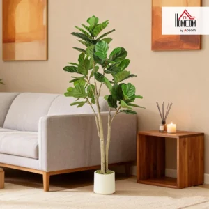150cm Artificial Fiddle Leaf Fig Tree 98 Peva Leaves