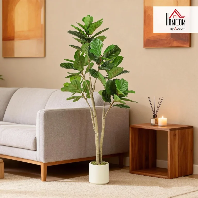 150cm Artificial Fiddle Leaf Fig Tree 98 Peva Leaves