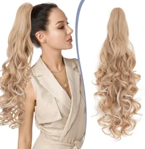 24 Curly Ponytail Extensions 210g Claw In Long Ponytail