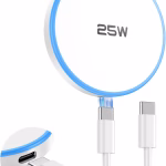 25W Magnetic Wireless Charger for iPhone Mag-Safe Charger with 6.6FT Cable