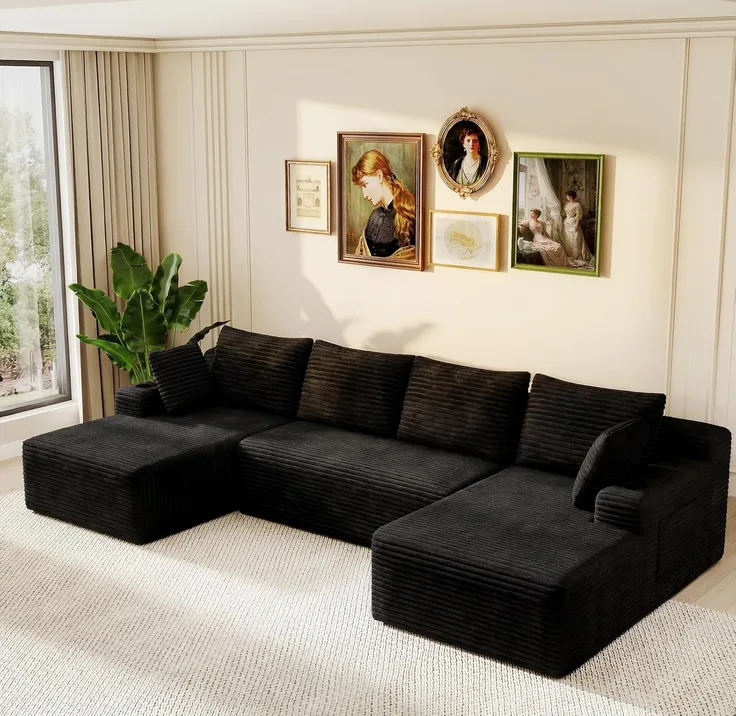339cm U Shaped Sofa With Chaise