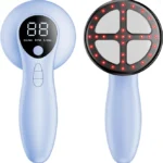 4-in-1 Cellulite Massager Tool - Body Sculpting Machine with Heating, Reduce Stretch Marks & Skin Tightening, Cellulite Remover for Legs, Belly, Waist, Arms, Buttocks, Wireless & Lightweight (Blue)