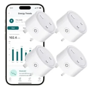 4 Pack Smart Plug WiFi Plug 20a 3680w Alexa Plugs