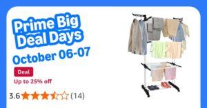 4 Tier Clothes Drying Rack With Foldable Wings And Wheels Large Capacity Laundry
