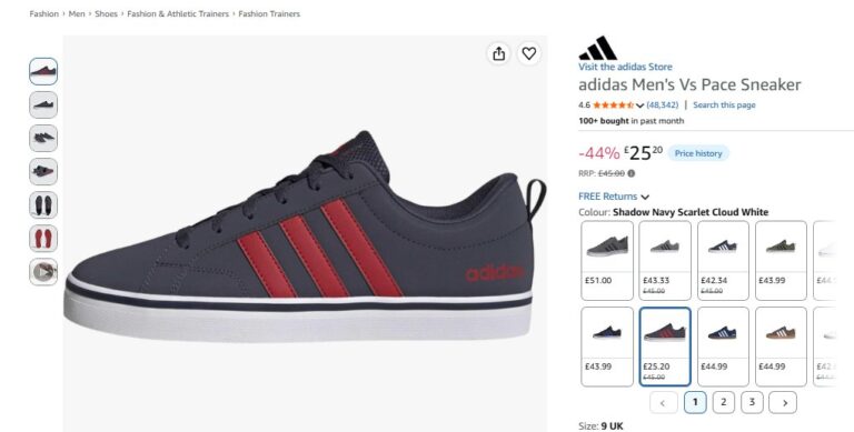 Adidas Men S Vs Pace Sneaker