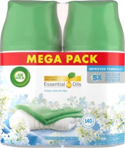 Air Wick Automatic Air Freshener Freshmatic Spray Twin Refills Crisp Linen And L