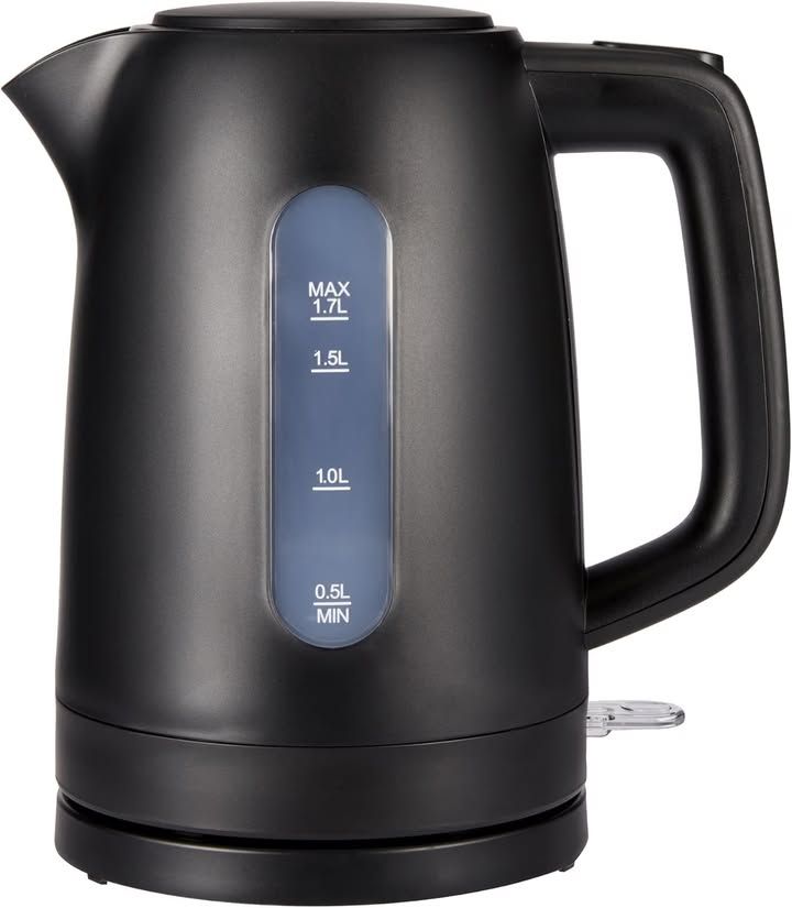 Amazon Basics Electric Kettle 1 7l 3000 W Bpa Free With 360 Base Auto Shut Off A