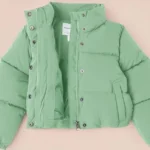 Amazon Essentials Girls and Toddlers' Cropped Full-Zip Puffer Jacket (Quilted Matte or Sherpa Fleece)