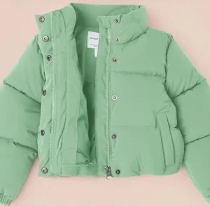 Amazon Essentials Girls And Toddlers Cropped Full Zip Puffer Jacket Quilted Matt
