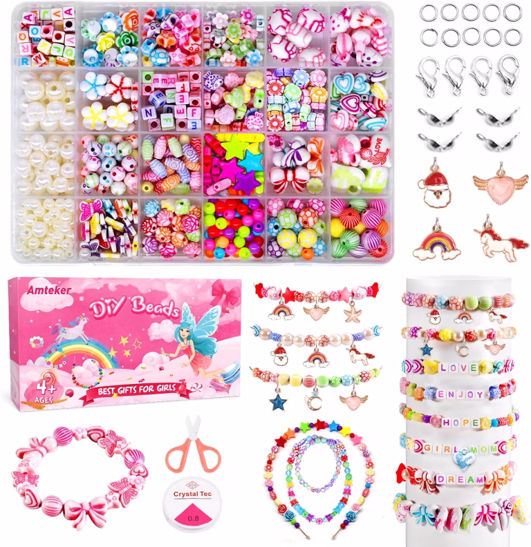 Amteker Bracelet Making Kits Gifts For Teenage Girls Jewellery Making Kit