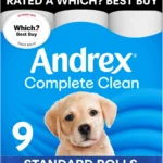 Andrex Complete Clean Toilet Roll - 9 Toilet Rolls
