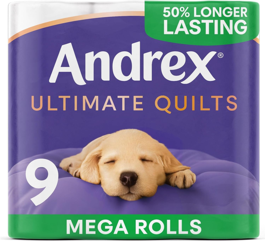 Andrex Ultimate Quilts Toilet Roll 9 Mega Toilet Rolls
