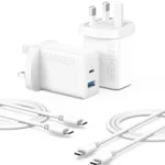 Anker 20W Dual Port USB C Plug, 2-Pack Fast Charger Plug