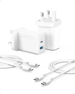 Anker 20w Dual Port USB C Plug 2 Pack Fast Charger Plug