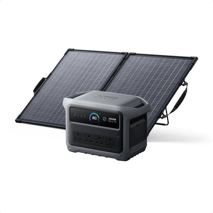 Anker Solix C1000 Gen 2 2000w 1024wh Power Station With 100w Solar Panel
