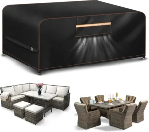 Aoretic Outdoor Garden Furniture Covers Waterproof Rectangular With Air Vent Gar
