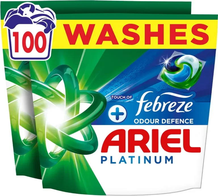 Ariel Platinum Pods Washing Liquid Laundry Detergent Capsules 100ct