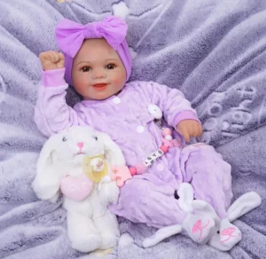 Babeside Reborn Dolls Realistic Baby Doll 17 Inch Sunny Violet