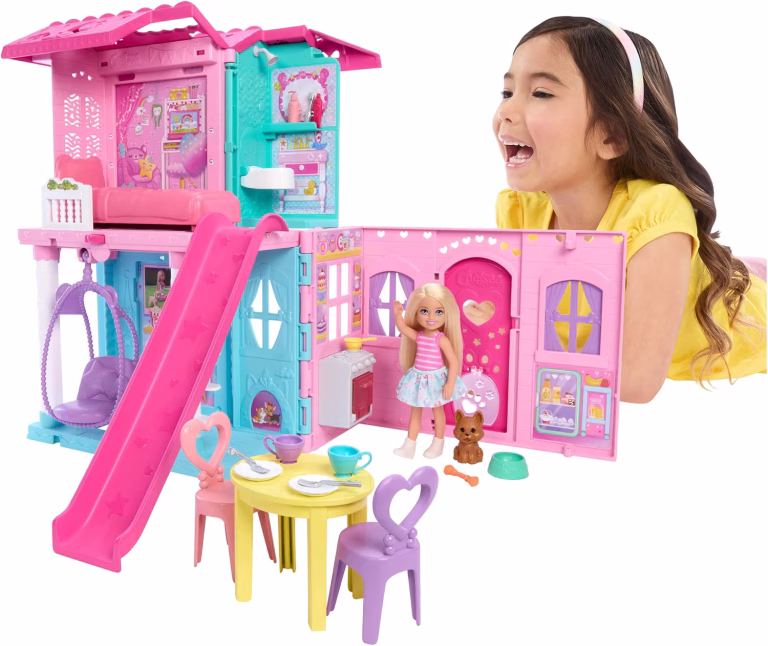 Barbie Chelsea Toy Dollhouse And House Accessories