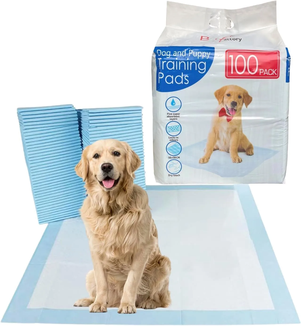 Bargain Factory Pet Potty Training Pads Pack Of 50 For Dogs Puppy Pads Super Abs