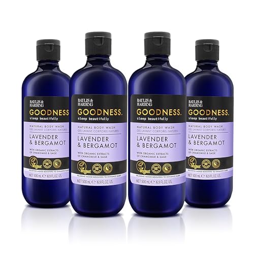 Baylis And Harding Goodness Sleep Natural Body Wash 500ml 4 Pack
