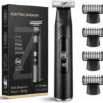Beard Trimmer Men, All-in-One Tool Body Hair Trimmer for Men, IPX7 Waterproof