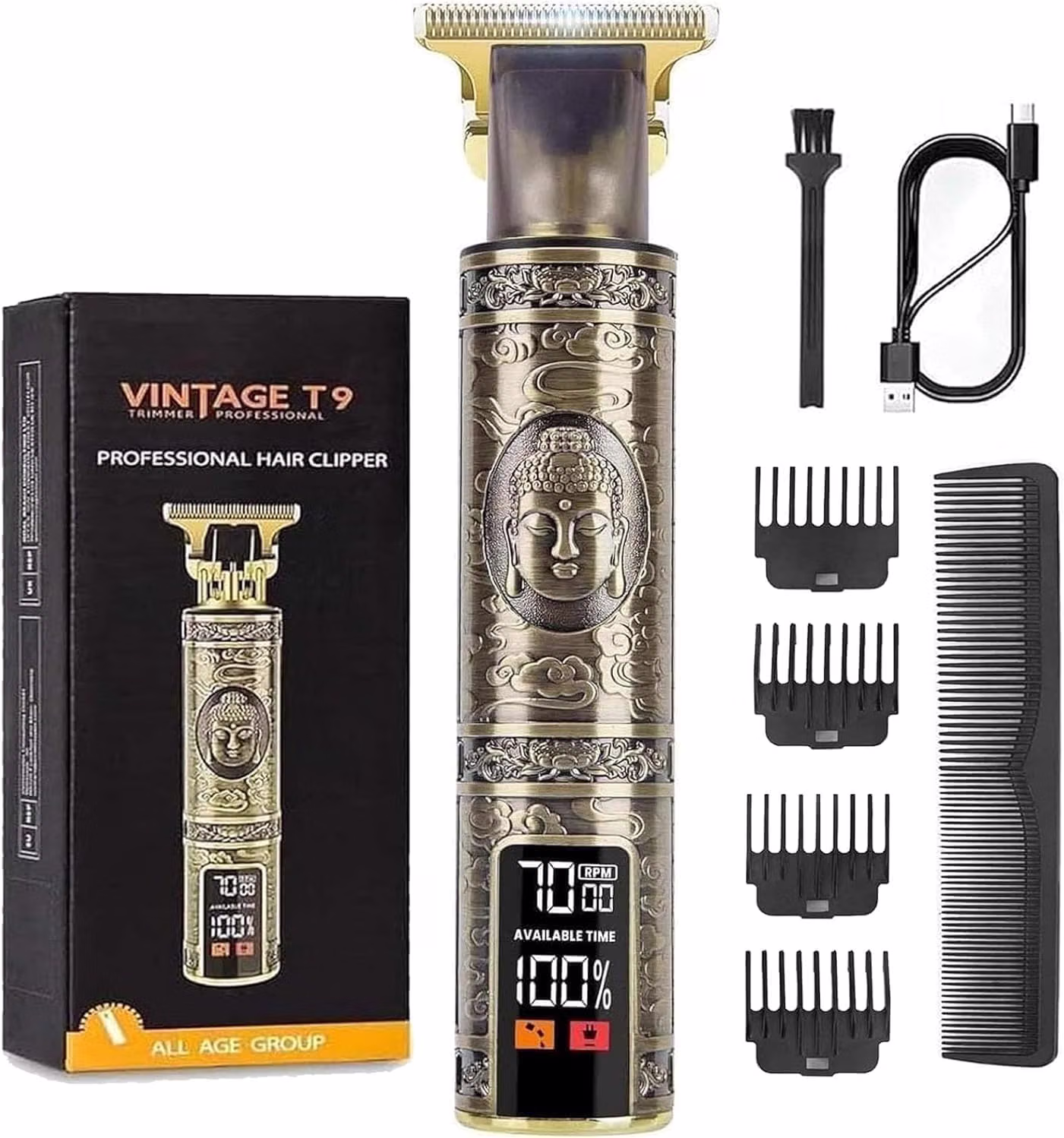 Beard Trimmer Men And Hair Clippers Men Professional Cordless Hair Trimmer With