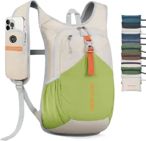 Becojadde 15l Hiking Backpack For Men Women Foldable Small Rucksack Lightweight