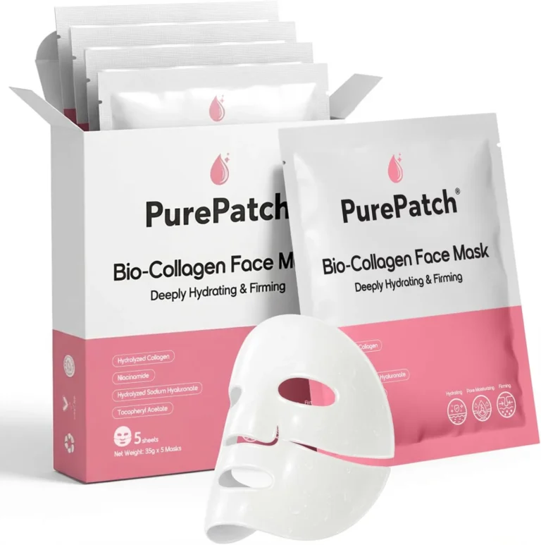 Bio Collagen Face Mask 5 Pack By Purepatch Deep Hydration And Firming Sheet Mask