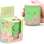 Boxer Gifts Matcha Squishy Toy, Strawberry-Scented Boba Stress Toy