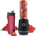 Breville Blend Active Personal Blender & Smoothie Maker | 350W | 1 Portable Blend Active Bottle (600ml) | Leak Proof Lid | Black & Gold [VBL251]