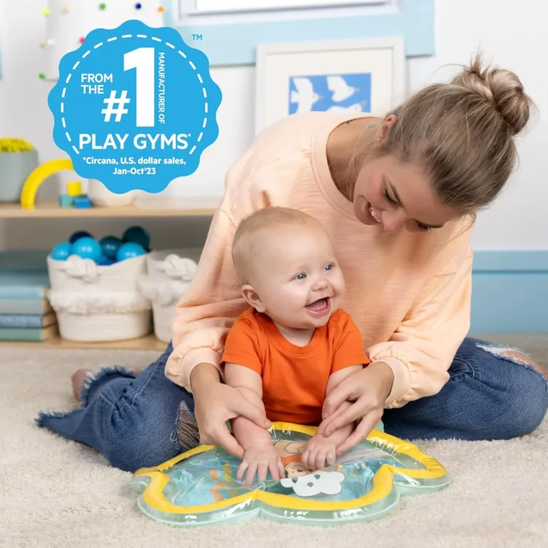 Bright Starts Disney Baby Winnie The Pooh Once Upon A Tummy Time Water Mat Blue