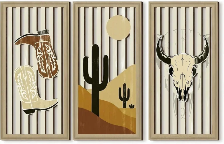 Brtnup 3pcs Boho Wall Art Set