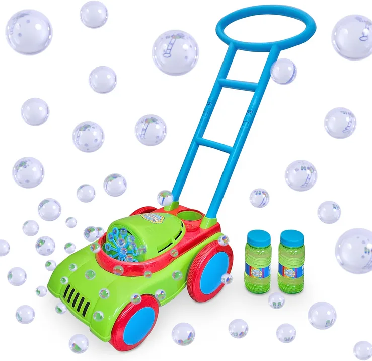 Bubble Mania Bubble Lawn Mower Toy Friction Power No Batteries Required