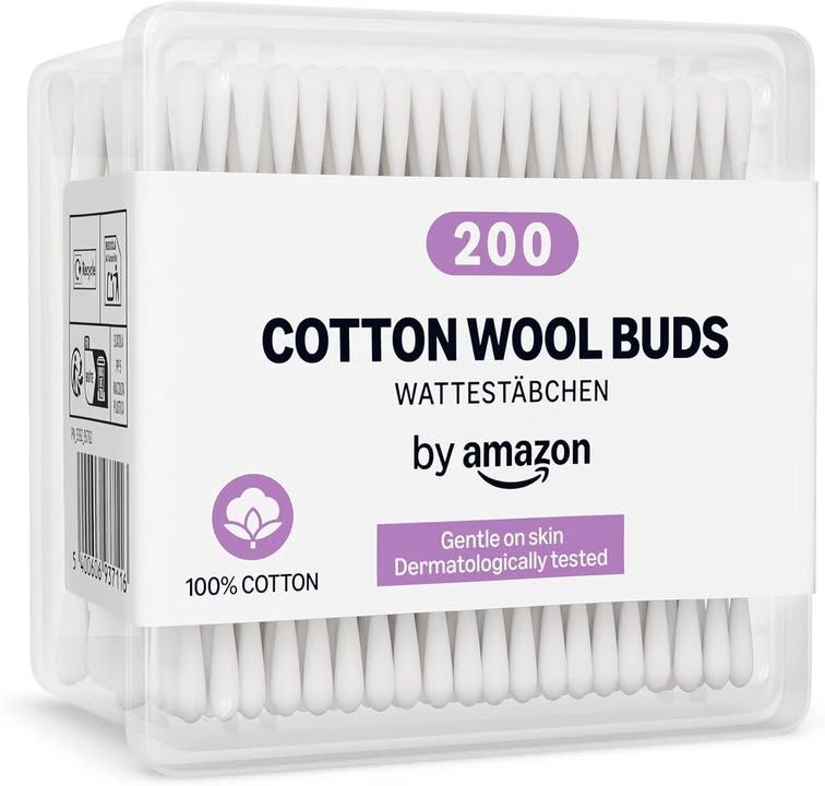 By Amazon Cotton Buds 100 Cotton 200 Units
