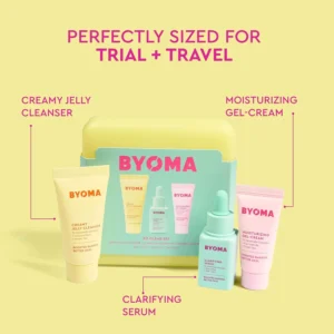 Byoma So Clear Travel Size Gift Set Skincare Minis 30ml 15ml 15ml