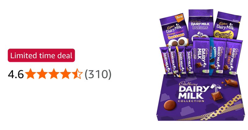 Cadbury Dairy Milk Big Night In Deluxe Hamper 10 Bars 836 G