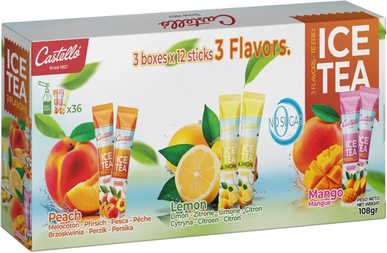 Castello Ice Tea Zero Sachets 3 Flavours 36 Pack