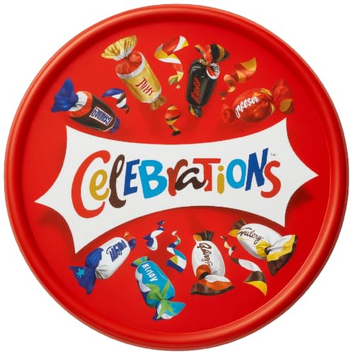 Celebrations Milk Chocolate And Biscuit Bars Assorted Snacks Sharing Tub 500g