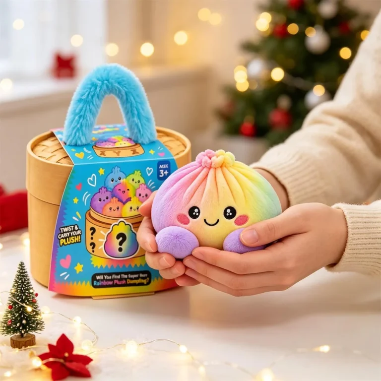 Christmas Plush Dumpling Cushion Cute Stuffed Squishy Bun Stress Relief Pillow W