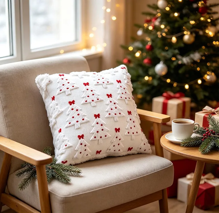 Christmas Tree Pillow Covers Cases 45 X 45cm