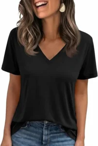 Cicy Bell Tshirt Women S Tops V Neck Shirts Loose Medium