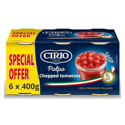 Cirio Chopped Tomatoes Polpa Italian Tinned Tomatoes Canned 400g Multipack Of 6