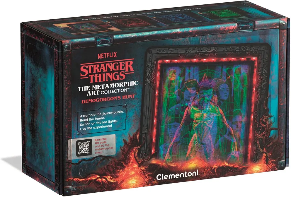 Clementoni Stranger Things Metamorphic Art With Led Light 520 Piece Puzzle Colou