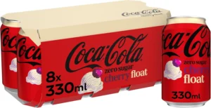 Coca Cola Zero Sugar Cherry Float 8 X 330ml Cans