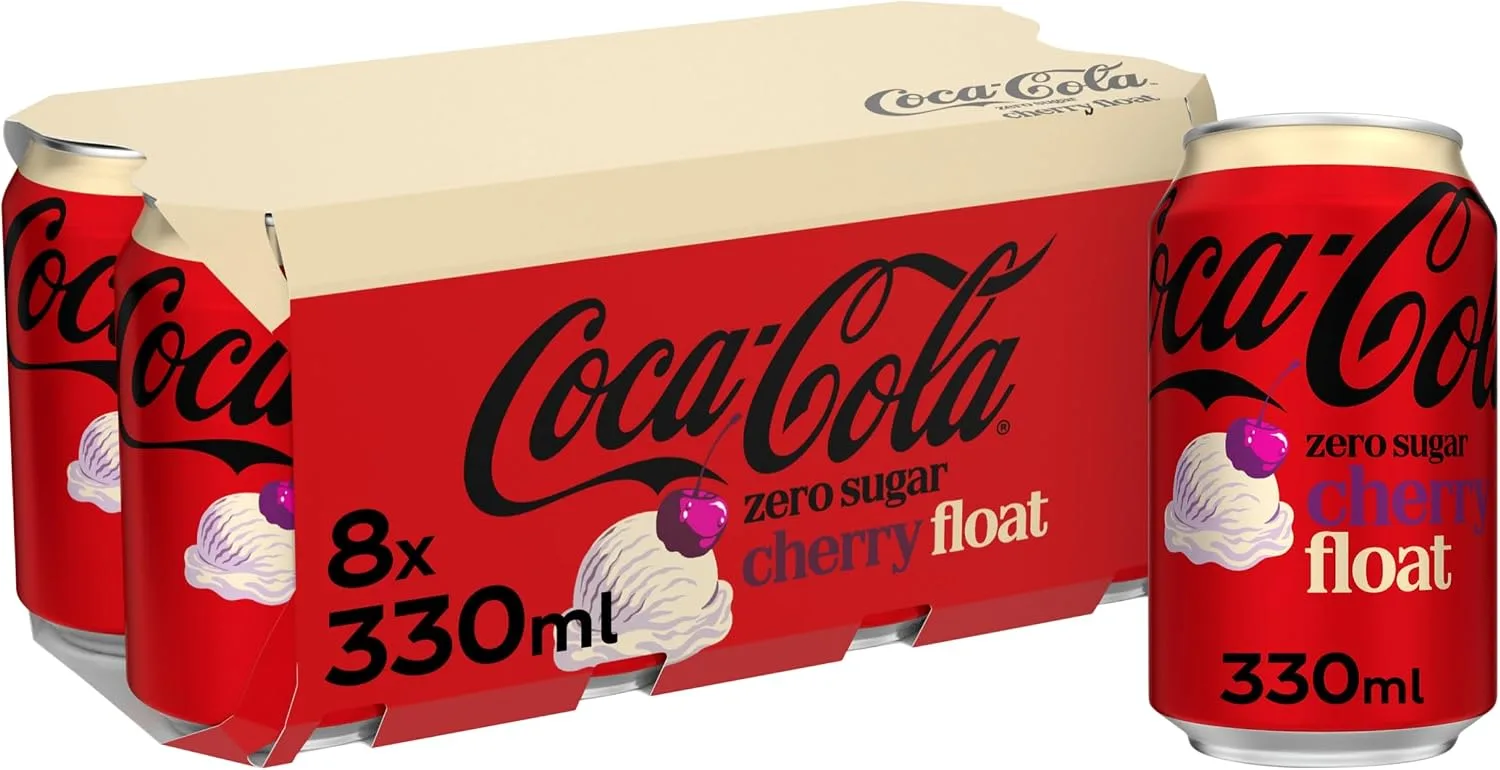 Coca Cola Zero Sugar Cherry Float 8 X 330ml Cans